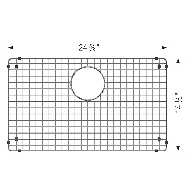 Blanco Quatrus Stainless Steel Kitchen Sink Grid