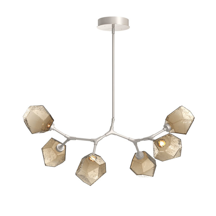 Gem Branching Bubble Bronze Crystal 24" Kitchen Suspension