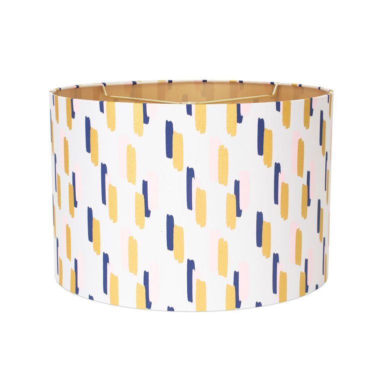Multicolor Linen Drum Lamp Shade with Rounded Corners