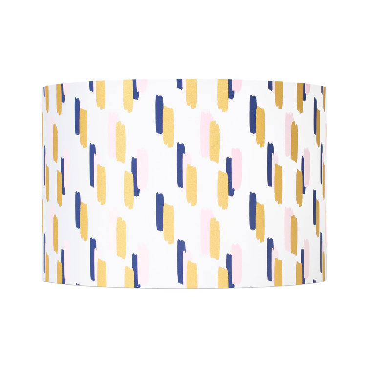 Multicolor Linen Drum Lamp Shade with Rounded Corners