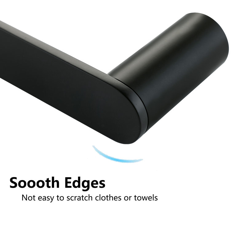 Matte Black Stainless Steel 5-Piece Bathroom Hardware Set
