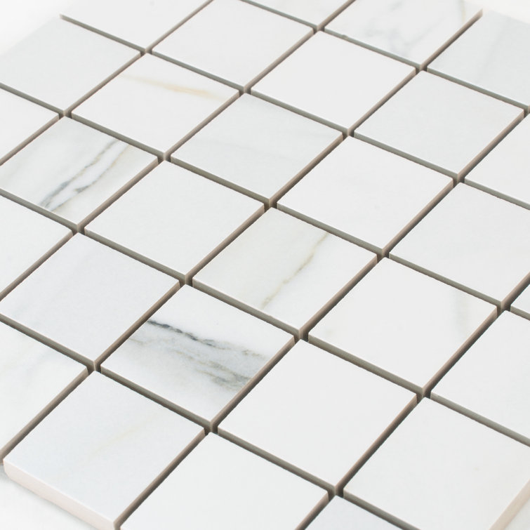 Splendor Matte White Porcelain Mosaic Tile Sheet