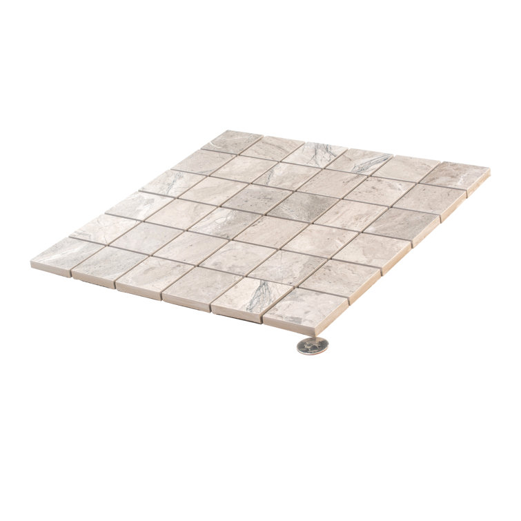 Splendor Beige 11.81'' Porcelain Mosaic Tile Sheet