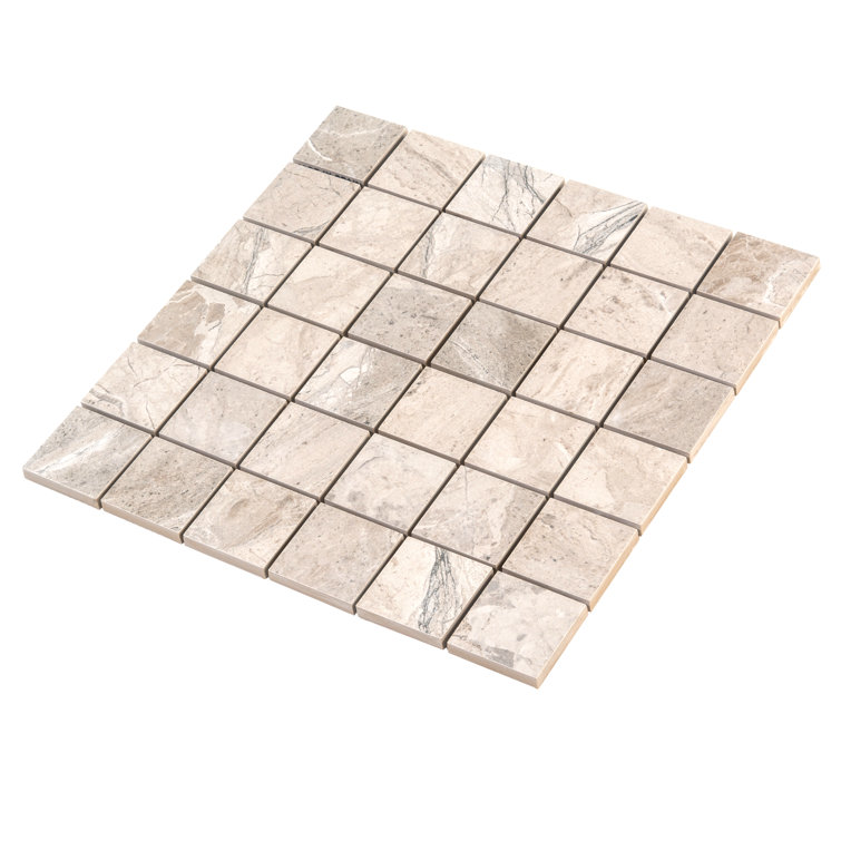 Splendor Beige 11.81'' Porcelain Mosaic Tile Sheet