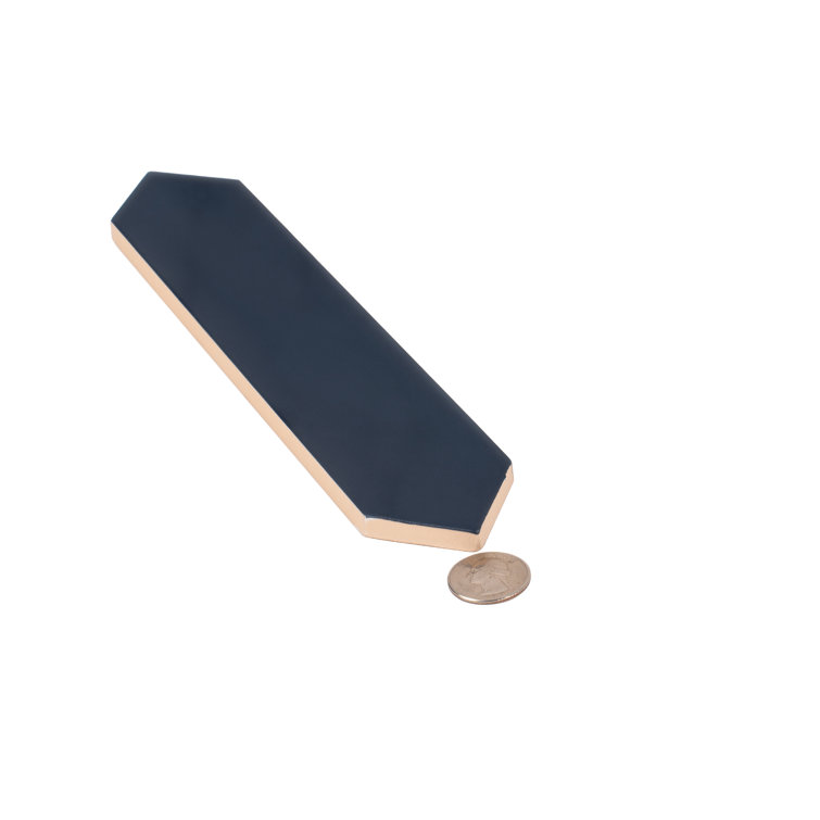 Navy Blue Matte Ceramic Picket Wall and Floor Tile