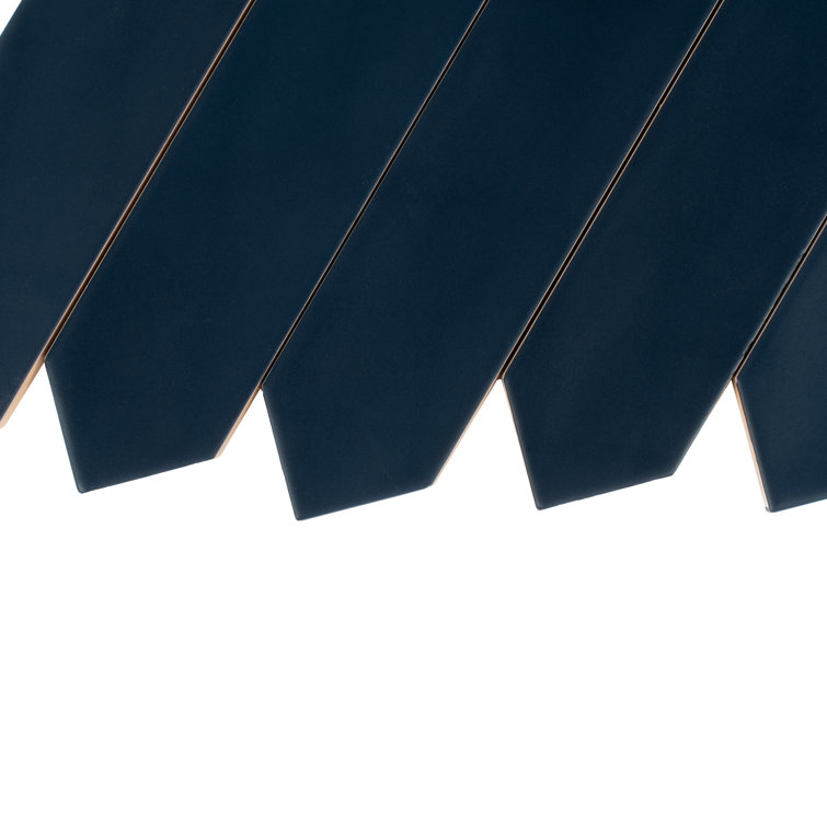 Navy Blue Matte Ceramic Picket Wall and Floor Tile