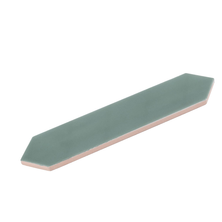 Pine Green Matte Ceramic Picket Tile for Kitchen and Bathroom