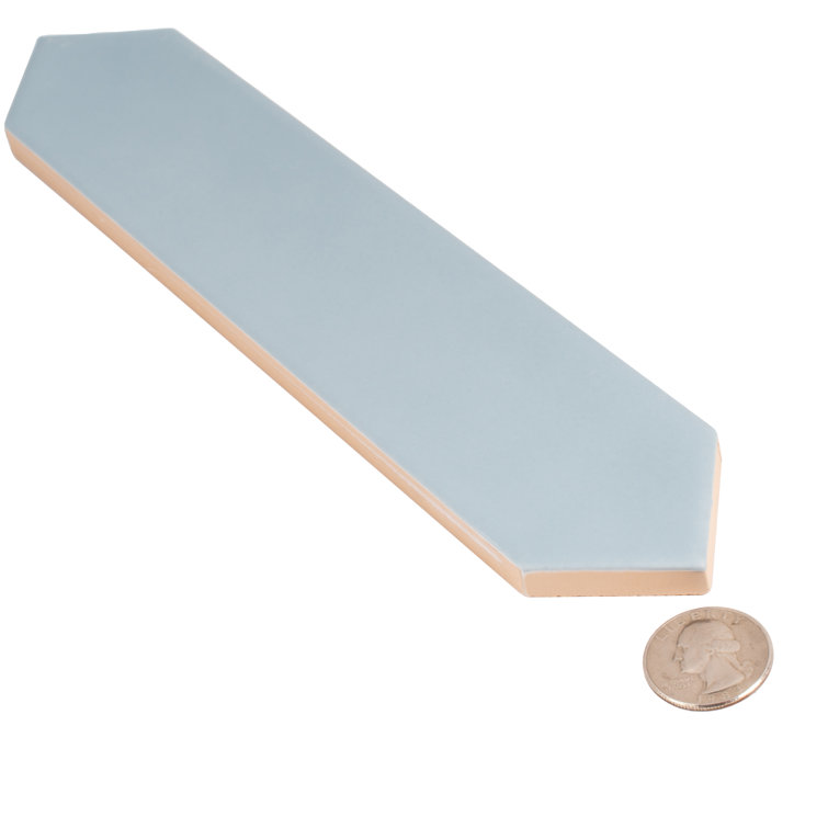 Stone Blue Matte Ceramic Picket Wall and Floor Tile
