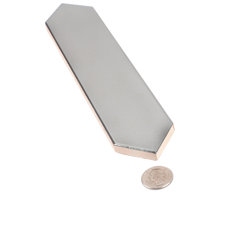 Metallic Silver Glossy Ceramic Picket Wall and Floor Tile