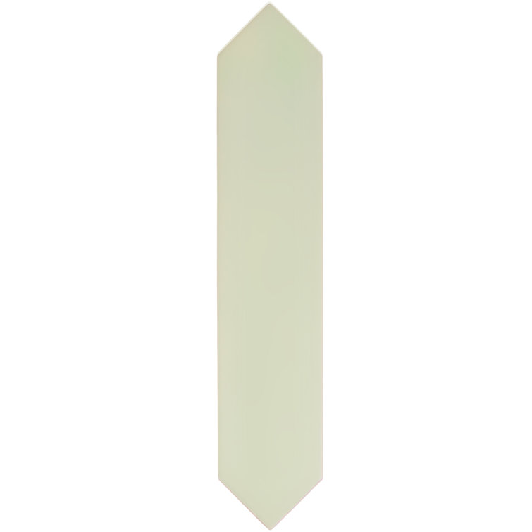 Tea Green Matte Ceramic Picket Wall and Floor Tile