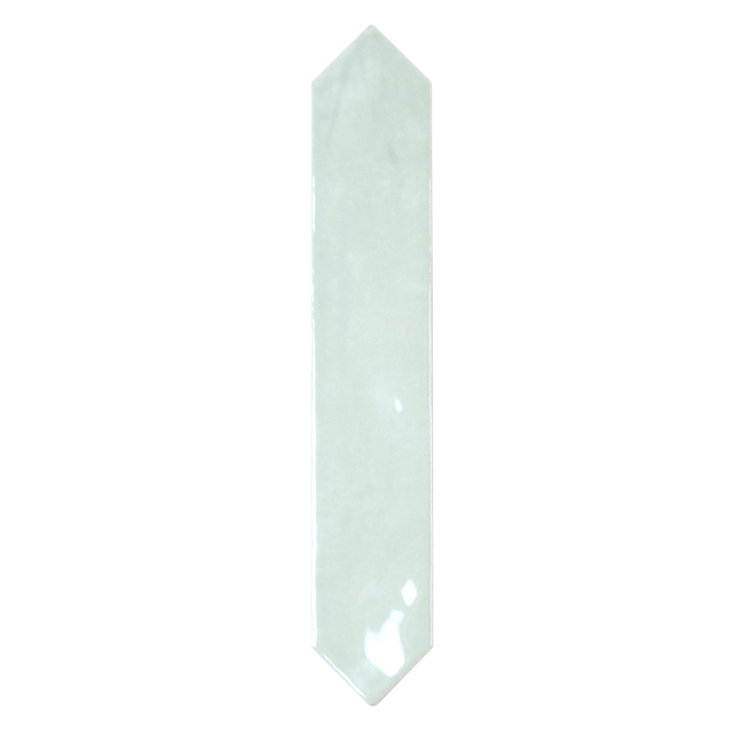 Pistachio Green Glossy Ceramic Picket Wall and Floor Tile