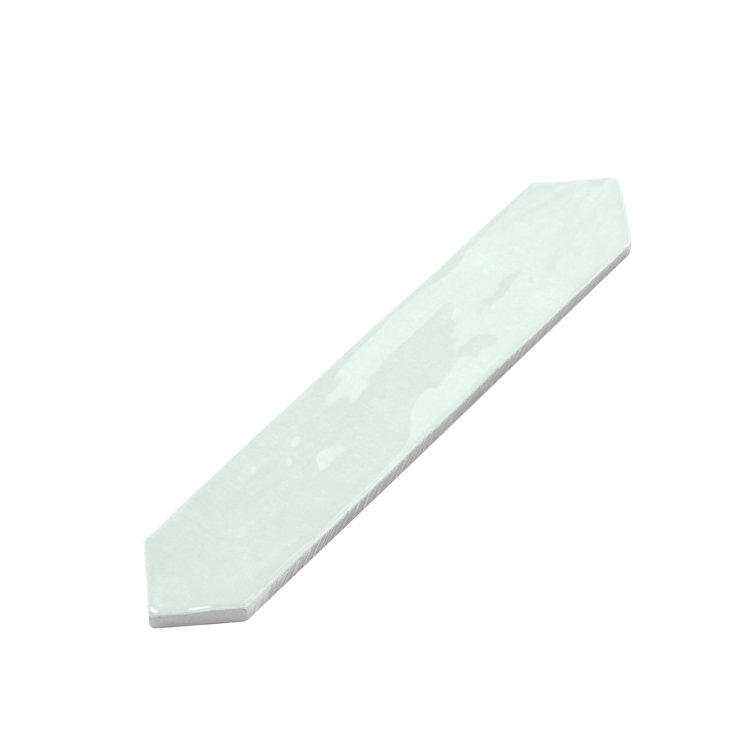 Pistachio Green Glossy Ceramic Picket Wall and Floor Tile
