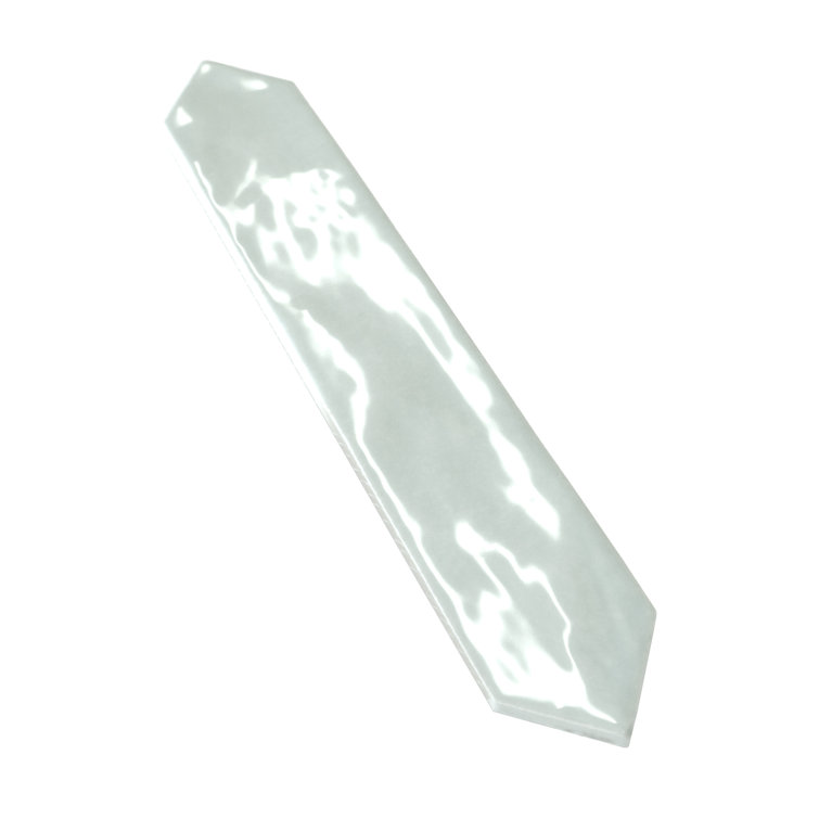 Pistachio Green Glossy Ceramic Picket Wall and Floor Tile