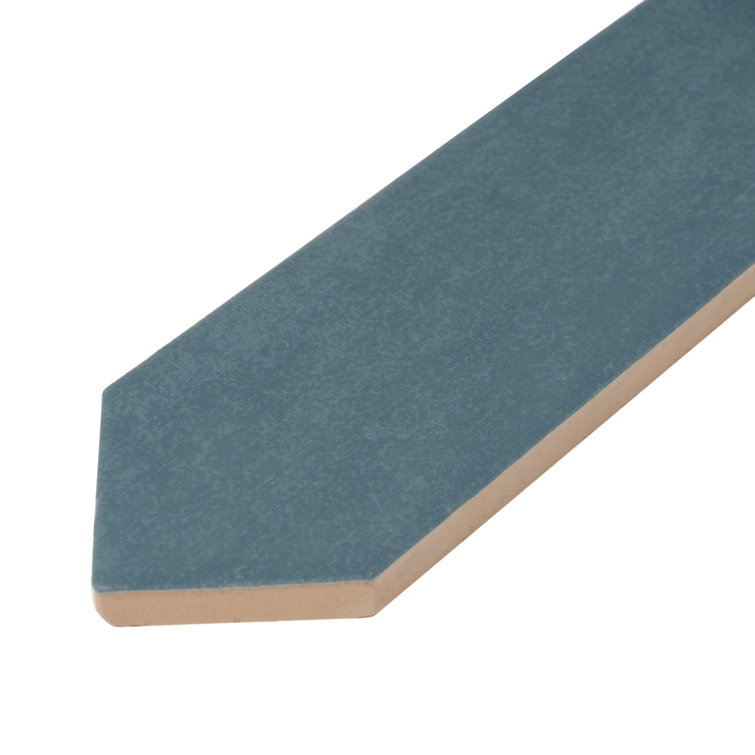 Navy Blue Matte Ceramic Picket Wall and Floor Tile