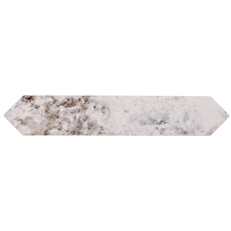 Cotton White Glossy Ceramic Picket Wall and Floor Tile