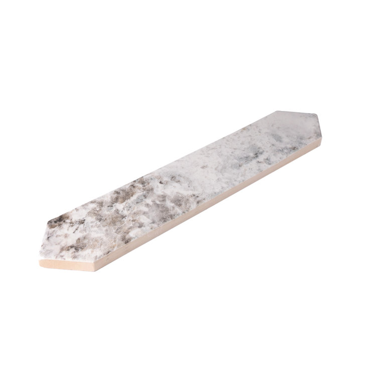 Cotton White Glossy Ceramic Picket Wall and Floor Tile