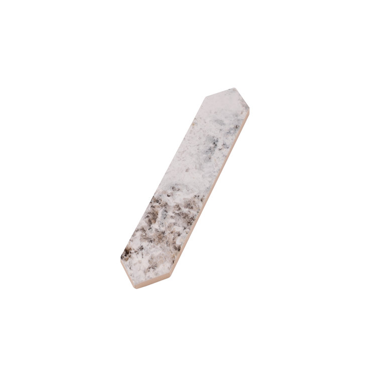 Cotton White Glossy Ceramic Picket Wall and Floor Tile