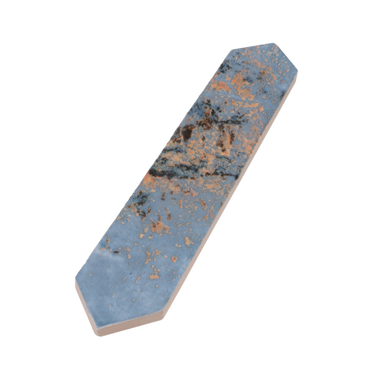 Festa Blue Glossy Ceramic Picket Wall and Floor Tile
