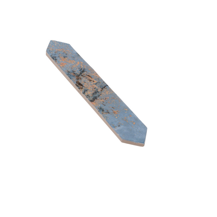 Festa Blue Glossy Ceramic Picket Wall and Floor Tile