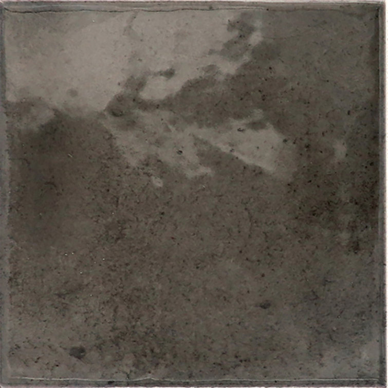 Antiek 4'' x 4'' Glossy Black Ceramic Tile