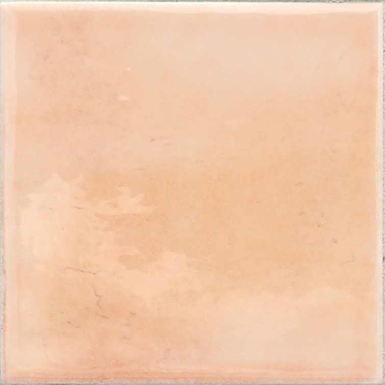 Antiek 4'' Pink Glossy Ceramic Square Tile