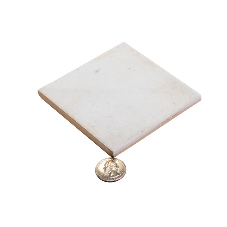 Antiek 3.94'' White Glossy Ceramic Square Tile