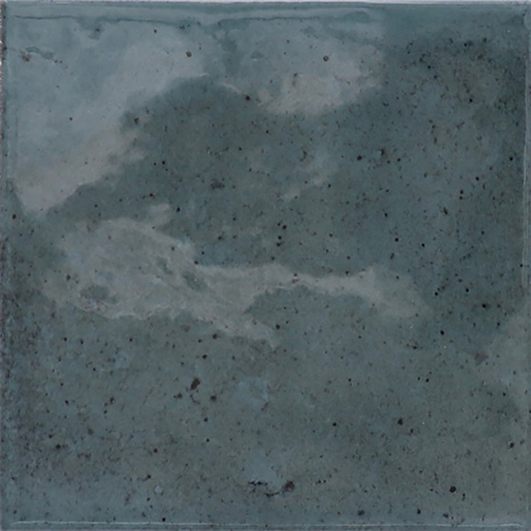 Spruce Blue Glossy Ceramic Square Tile 3.94'' x 3.94''