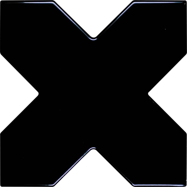 Siena Black Glossy Ceramic Cross-Shaped Wall and Floor Tile