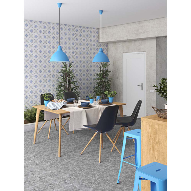 Siena Matte Gray Star-Shaped Ceramic Tile for Walls and Floors