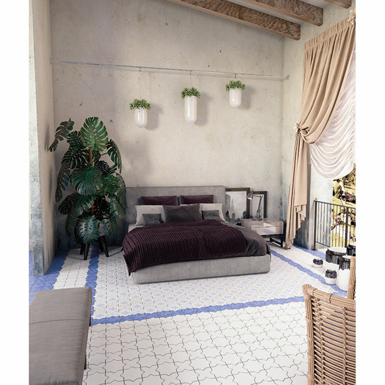 Siena White Star-Shaped Matte Ceramic Accent Tile