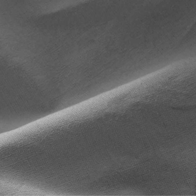 Luxurious King-Sized Gray Organic Cotton Percale Sheet Set