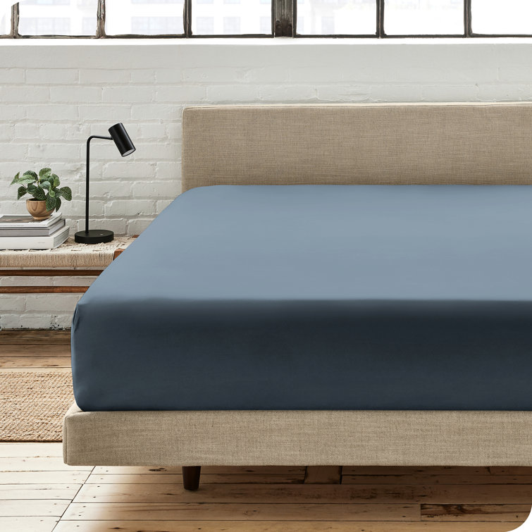Luxurious King-Sized Gray Organic Cotton Percale Sheet Set