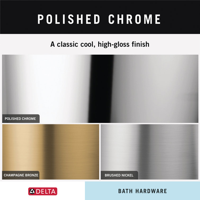 Delta Lahara 18-inch Polished Chrome Wall Mounted Towel Bar