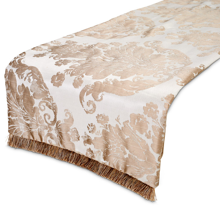 Palermo Ivory King Comforter Set with Jacquard Accents, 10-Piece