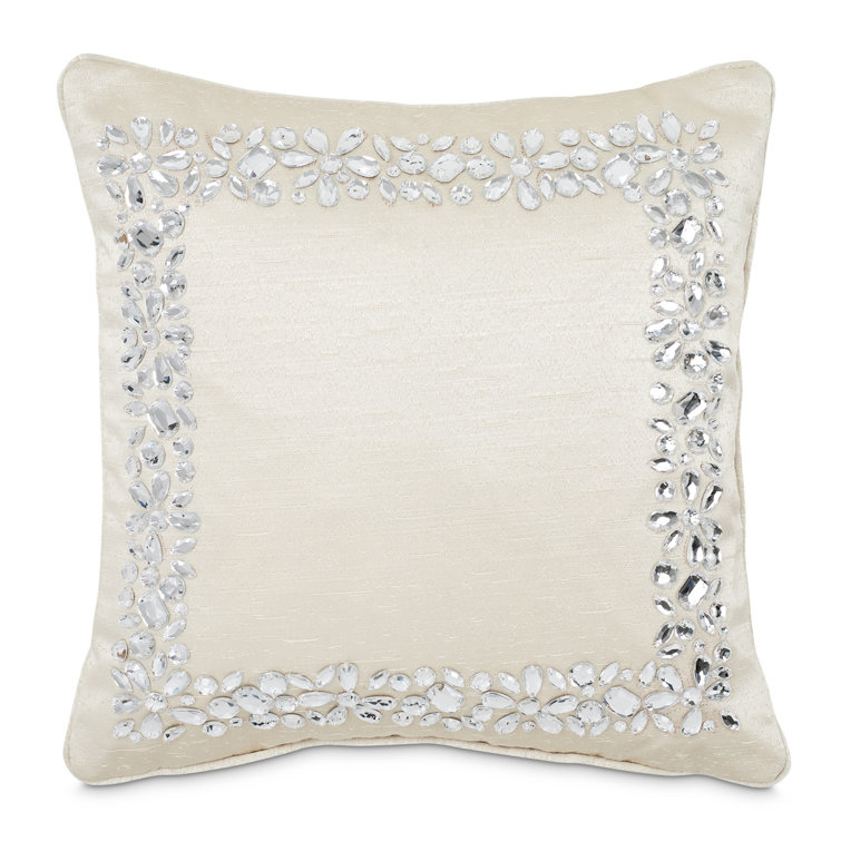 Palermo Ivory King Comforter Set with Jacquard Accents, 10-Piece