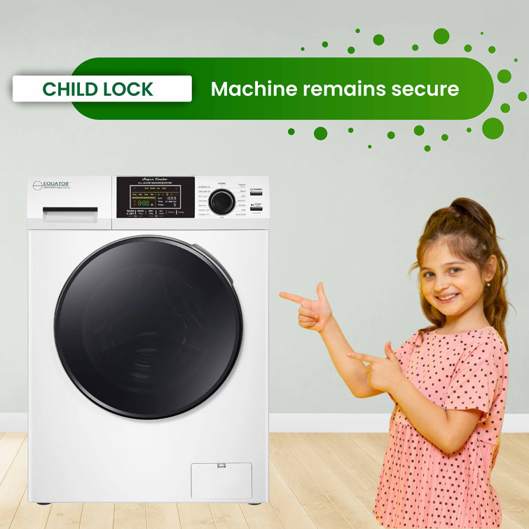 White 1.62cf Ventless All-in-One Washer Dryer with LED Control Panel