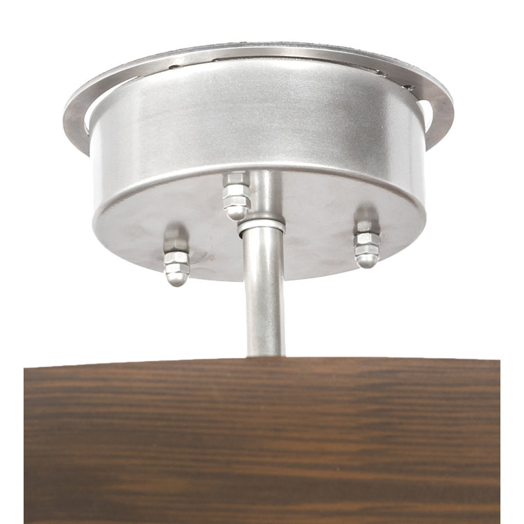 Nickel and Glass 6-Light Drum Pendant