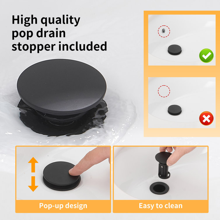 Widespread 2-handle Bathroom Faucet with Drain Assembly