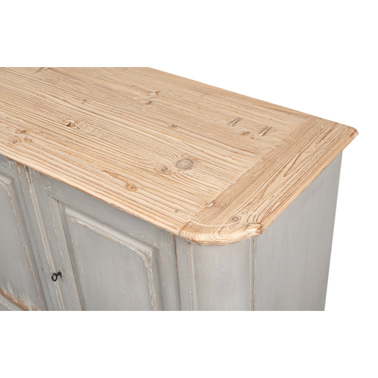 Sarreid Sky Blue 119'' Pine Top Solid Wood Sideboard
