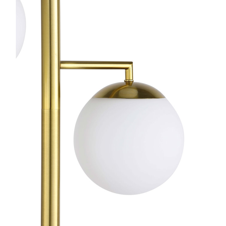 Darlington 66'' Gold and White Iron Floor Lamp