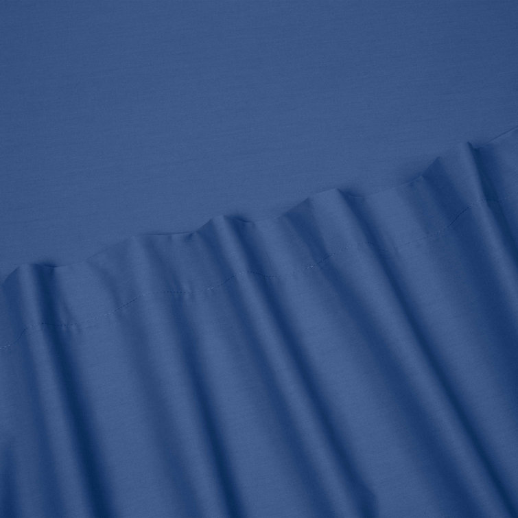King Ceil Blue Cotton Blend Percale Sheet Set