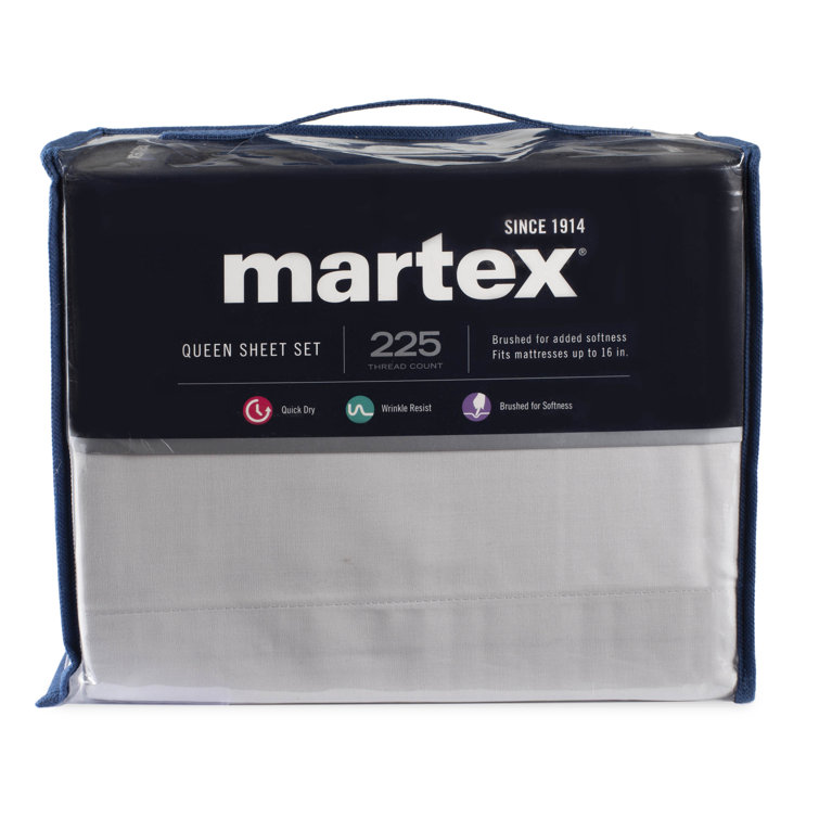 White Queen Cotton Blend Percale Sheet Set