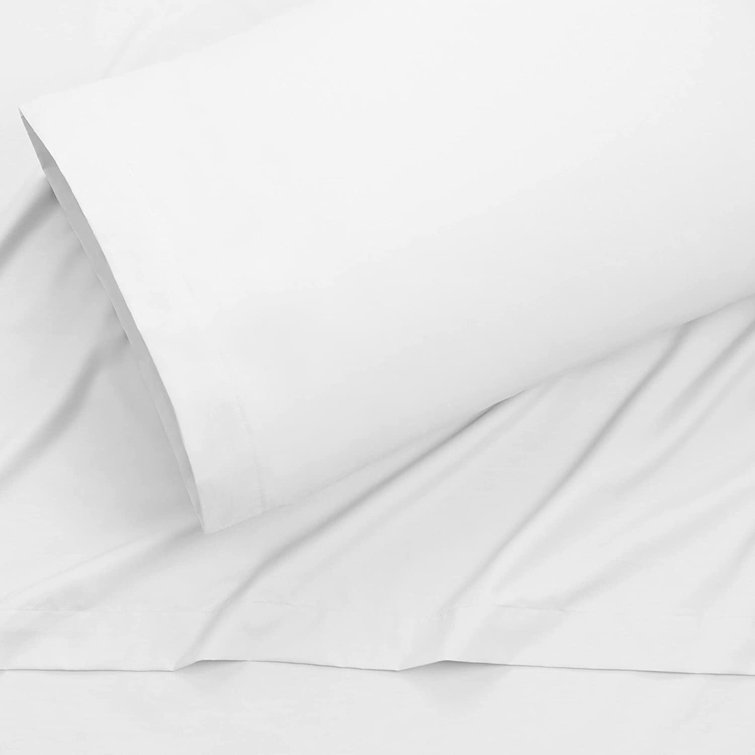 White Queen Cotton Blend Percale Sheet Set