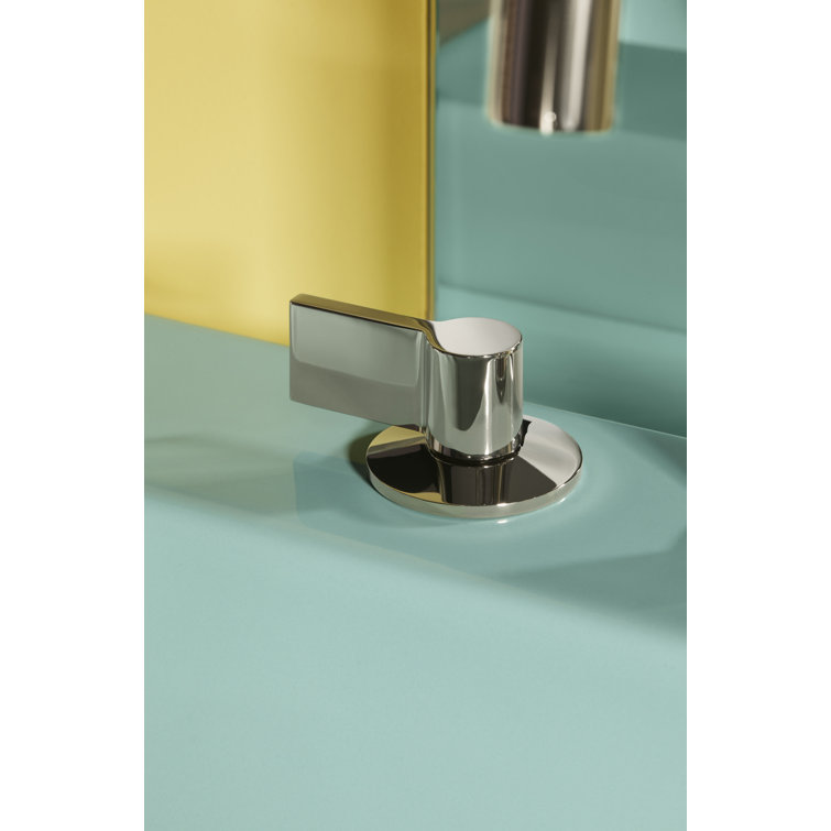Spring Green Ceramic Rectangular Vessel Bathroom Sink