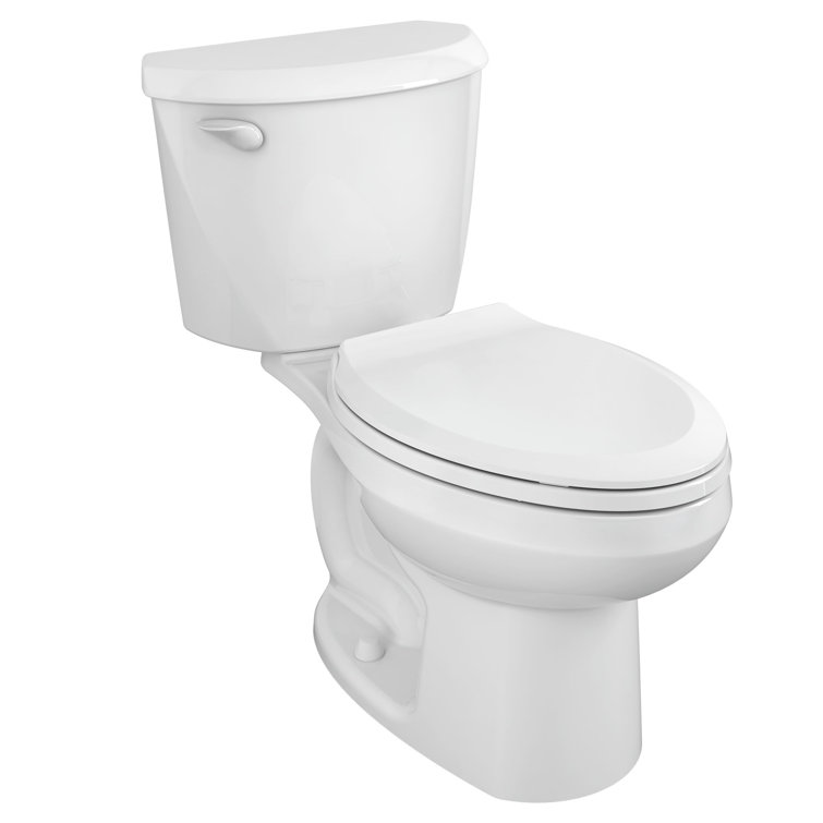 White Elongated High Efficiency Two-Piece Toilet