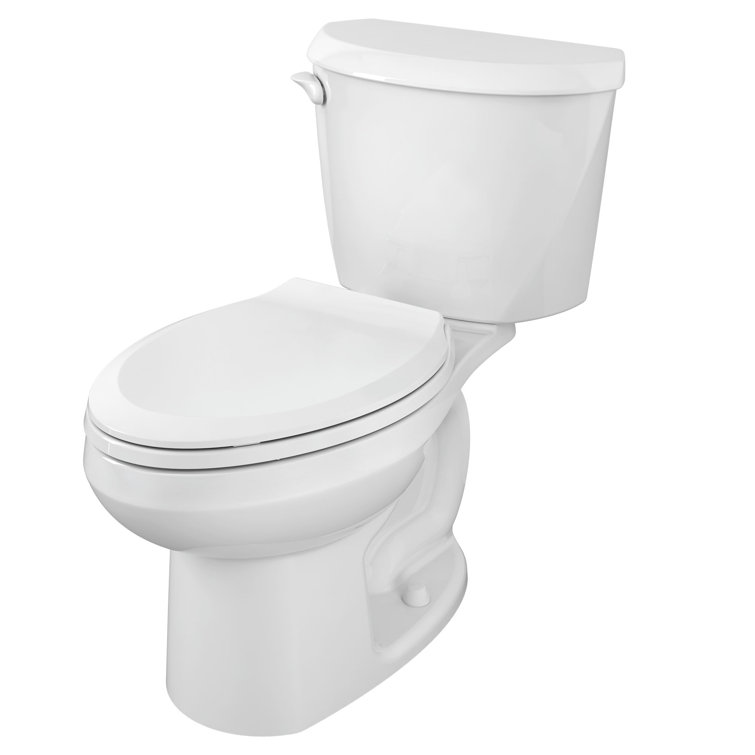 White Elongated High Efficiency Two-Piece Toilet