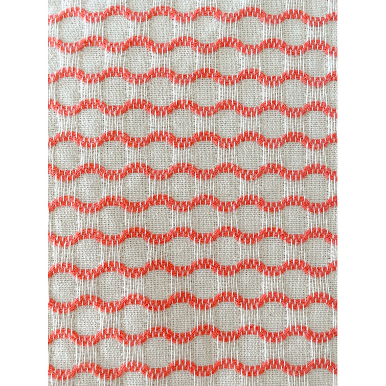 Anaya Orange Wavy Pattern Cotton Beach Towel