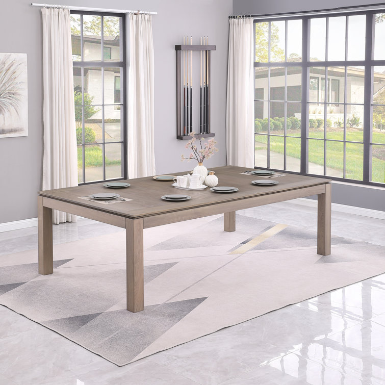 Olivia Graywash Ash 8ft Pool Table with Powder Blue Felt