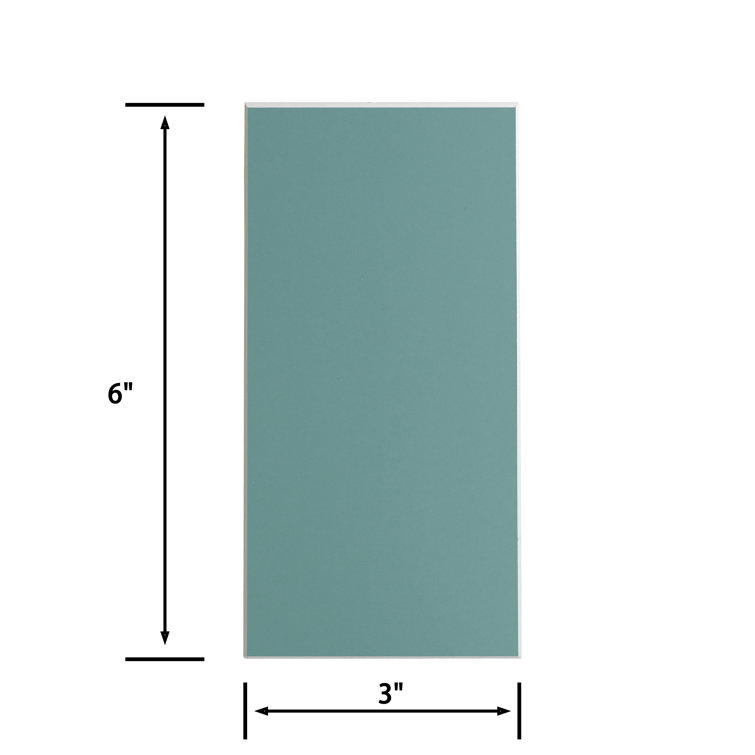 Glossy Succulent 3'' x 6'' Peel and Stick Subway Tiles