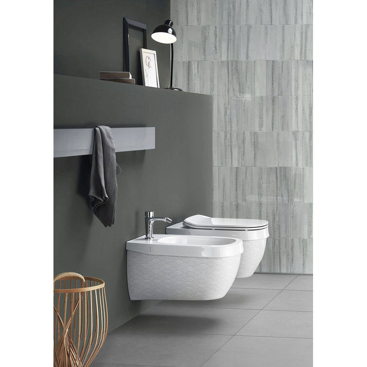 Glossy Alpine Stone Composite Peel and Stick Subway Tile